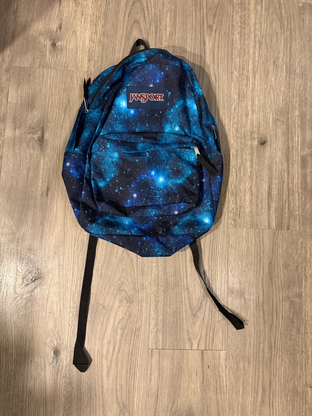 Jansport Blue and Black Galaxy Print Backpack